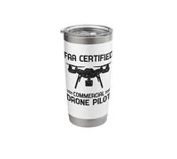FAA Certified Commercial Drone Pilot Operator Photographer Stainless Steel Insulated Tumbler