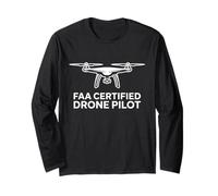 FAA Certified Drone Pilot Shirt Drone Operator Tee Long Sleeve T-Shirt