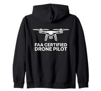 FAA Certified Drone Pilot Shirt Drone Operator Tee Zip Hoodie