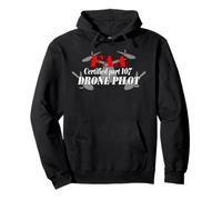FAA Drone Pilot Certified part 107 Pullover Hoodie