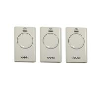 Faac XT2 868 SLHLR White Remote Control for Gates and Garage Door - Rolling Code 2-Channel Transmitter (Ref 787009) - Not to be confused with the XT2 433MHz (White) (3 x Remote Controls)