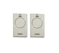 Faac XT2 868 SLHLR White Remote Control for Gates and Garage Door - Rolling Code 2-Channel Transmitter (Ref 787009) - Not to be confused with the XT2 433 MHz (White) (2 x Remote Controls)