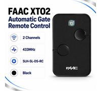 FAAC XTO2 Automatic Gate Remote Control, 2 Channels, 433MHz, SLH-SL-DS-RC, Black