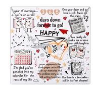 FAADBUK 1st 2nd 3rd 4th 5th 6th 7th 8th 9th 10th 11th 12th 20th Anniversary Card With Infinity Heart Necklace for Wife Girlfriend Her (Paper Fly Card)