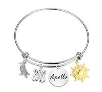 FAADBUK Apollon Lover Gift Sun God Jewelry God of the Sun Charm Bracelet Greek Mythology Gift, S, Stainless Steel, no gemstone