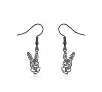 FAADBUK Bob’s Family Merchandise Burgers Earrings Bob Linda Tina Louise Gene Belcher Lover Gift, S, Metal, stainless steel