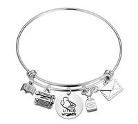 FAADBUK little Women Inspired Bracelet Louisa May Alcott Fan Gift Classic Novel Lover Gift, 4, Metal, stainless steel