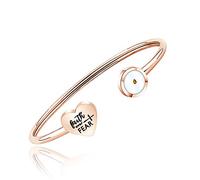 FAADBUK Mustard Seed Bracelet, Faith Over Fear, Religious Inspirational Gift for Women, Bangle, Stainless Steel