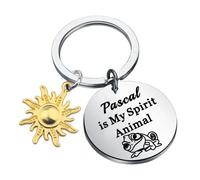 FAADBUK Pascal Lover Gift Princess's Pet Pascal Gift Cartoon Movie Inspired Gift Lizard Gift, Pa-scal Keychain, S