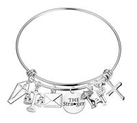 FAADBUK Stranger Book Inspired Gift Stranger Book Fandom Gift Stranger Bracelet for Bookish, S, Stainless Steel, no gemstone