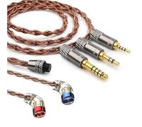 FAAEAL CVJ VS400 Earphone Cable with QDC/S/C Pin,OFC Upgrade Wire with Swappable Plug 2.5/4.4/3.5mm,Replacement Line for KZ ZSN Castor D-Fi Krila EDA TRN MT1 Headphone (S Pin+2.5/3.5/4.4mm Plugs)