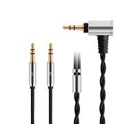 FAAEAL Replacement Cable for Hifiman SUNDARA Ananda,Upgrade Cable for Hifiman HE4XX/HE-400i/HE560/HE-350/HE1000 Headphone 2.5mm/3.5mm/4.4mm to Dual 3.5mm Jack Male Cord 1.45meters/4.7ft (3.5mm Jack)