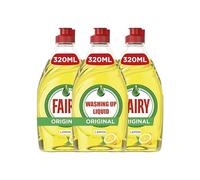 Faairry Lemon Washing Up Liquid with LiftAction | Dishes Grease Cleaner | 320ml | (Pack of 3)