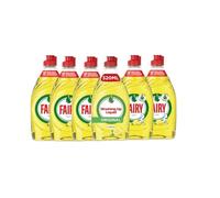 Faairry Lemon Washing Up Liquid with LiftAction | Dishes Grease Cleaner | 320ml | (Pack of 6)