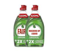 Faairry Original Washing Up Liquid Green with LiftAction | Dishes Grease Cleaner | 320ML | (Pack of 2)