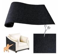 FaAmour Cat Scratching Mat, 40x200cm, Wall Mounted, DIY, Furniture Scratch Protector, Ideal for Floors, Sofas, Chairs (Black)
