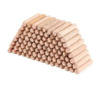 Faankiton 1000PCS Wooden Dowel Pins Set 6x30mm, Fluted Grooved Hardwood Dowels with Bevelled Ends, Eucalyptus Wood Plugs for Furniture Repair, Woodworking