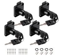 Faankiton 4PCS Cam Lock with 8 Keys, 22mm Security Cabinet Lock
