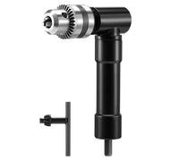 Faankiton 90°Right Angle Drill Attachment 1-10mm Chuck, Right Angle Bend Extension Keyless Chuck Converter Adapter, 90 Degree Drill Adapter for Tight Corner Workspace