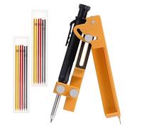 Faankiton Multi-function Scribing Tool, Construction Scriber Marking Tool, Woodworking Scribers Gauge Scriber Line Maker Measuring Tool, Contour Scribing Tools, DIY Carpenters Scribing Tool (Yellow)