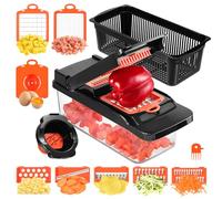Faankiton Vegetable Choppers 14 in 1 Vegetable Cutter, Mandoline Vegetable Slicer, Potato Food Onion Salad Veggie Chopper, Carrot and Garlic Chopper, Multifunctional Fruits Vegetable Food Cutter