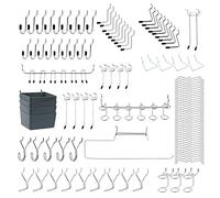 Faankiton113PCS Peg Board Hooks Accessories, Pegboard Bins, Organizer for Garage