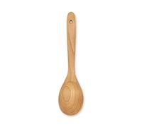 FAAY 12" Big Scoop Spoon, Wide Head, Easy for Cooking and Serving. Handcraft from High Moist Resistance Golden Teak Wood | Durable, Healthy, Ergonomic Handle for Non Stick Cookware