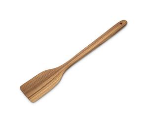FAAY 18" Teak Large Wooden Spoon Spatula, Heavy Duty Cajun Stir Paddle for Cooking in Big Pot, Handcrafted from Healthy - High Moist Resistance Wood for Crab