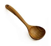 FAAY Small Serving Ladle, 100% Eco Friendly, Healthy Server Gravy Ladle, Wooden Kitchen Tool, Hand Carved Wood Unique Grain Ladle