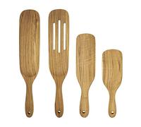 FAAY Spurtles Set of 4, Kitchen Utensils, Multi Utensil for Cooking, 100% Healthy from High Moist Resistance Teak, Utensils for Non Stick Cookware and Instant Pot