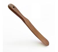 FAAY Teak Wooden Skinny Spurtle Spatula for Sourdough Starter & Jars
