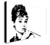 FAB AUDREY HEPBURN CANVAS WALL ART PRINT VARIOUS SIZES (A2 24x16 inches)