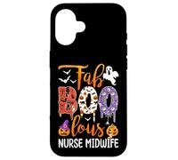 Fab Boo Lous Nurse Midwife Boo Ghost Pumpkin Halloween Case for iPhone 16