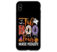 Fab Boo Lous Nurse Midwife Boo Ghost Pumpkin Halloween Case for iPhone XS Max