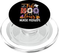 Fab Boo Lous Nurse Midwife Boo Ghost Pumpkin Halloween PopSockets PopGrip for MagSafe