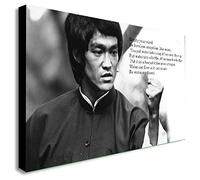 FAB Bruce Lee - Empty Your Mind - Canvas Framed Wall Art Print - Various Sizes (A1 32x24 inches)