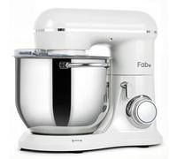 Fab by Kitchen in the box Stand Mixer, 8L Electric Food Mixer with 10 Speeds, 2000W Kitchen Appliance for Home Baking with Dough Hook, Whisk, Beater (White)