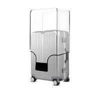 FAB ELLITE Suitcase Cover Medium Size |Trolly Bag Covers with Zippered Clear PVC Suitcase Covers Protectors for 28 Inch Luggage | Waterproof, Scratchproof & Dust-Resistant, Transparent, 20, Trolley