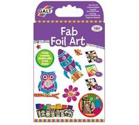 Galt Fab Foil Art - Creative Craft Kits for Kids and Childrens Fun Foil Art Activity Set for Girls and Boys - Includes Guide Book, 25 Colourful Foil Sheets and 8 Sparkly Pictures - Age 6 Years Plus