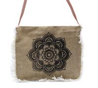 Fab Fringe Bag - Mandela Print KDMD Black One Size