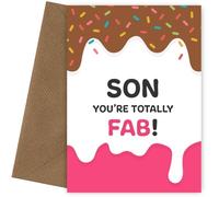 Fab & Funny Birthday Card for Son | Kids and Adults | Mum, Dad & Joke Approved | Ideal as 11th 12th 14th 16th 18th 21st 30th Birthday Cards!