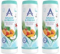 Fab Int Products 3 Pack Astonish Shake & Fresh Carpet Freshener, Eliminates Odours, Tropical Breeze, 350g