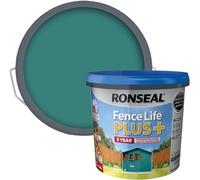 FAB INT PRODUCTS Exterior Wood Paint - Sheds & Fences Life Plus Fence Life Plus, 5 Litre (Teal)