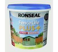FAB INT PRODUCTS Exterior Wood Paint - Sheds & Fences Life Plus Fence Life Plus, 5 Litre (Willow)