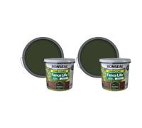 FAB INT PRODUCTS Fence Life Wood Treatment, 2 x 5 litres, One Coat Formula (2 X Forest Green)