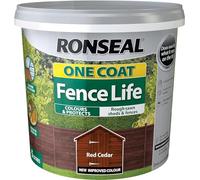 FAB INT PRODUCTS Fence Paint in Red Cedar, 5L, Single Coat Protection, Red Cedar