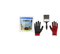 FAB INT PRODUCTS Garden Fence and Shed Paint Kit, 5 Litres Gloves and Brush Included… (Tudor Black Oak)