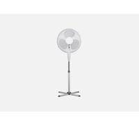 FAB INT PRODUCTS Pedestal Fan, 16 Inch, 3 Speed, Oscillating, Adjustable Height, White