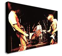 FAB Nirvana Grunge Rock Band Live Canvas Wall Art Print, A0 47x33 inches