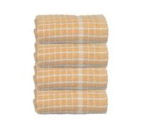 FAB-ON UK Terry Tea Towels 100% Egyptian Cotton Super Soft Flour Sack Waffle Weave Wonder Dry and Absorbent Kitchen Cloth, Dish Cleaning Sand Bar Towel - 65x45 cm